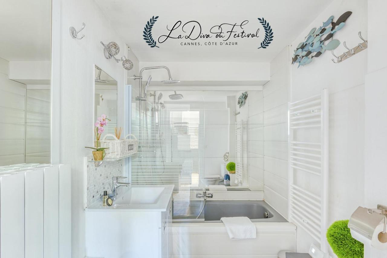La Diva Du Festival - 10 Mn A Pied Palais & Plages - Cosy & Calme - Clim - Wifi カンヌ エクステリア 写真